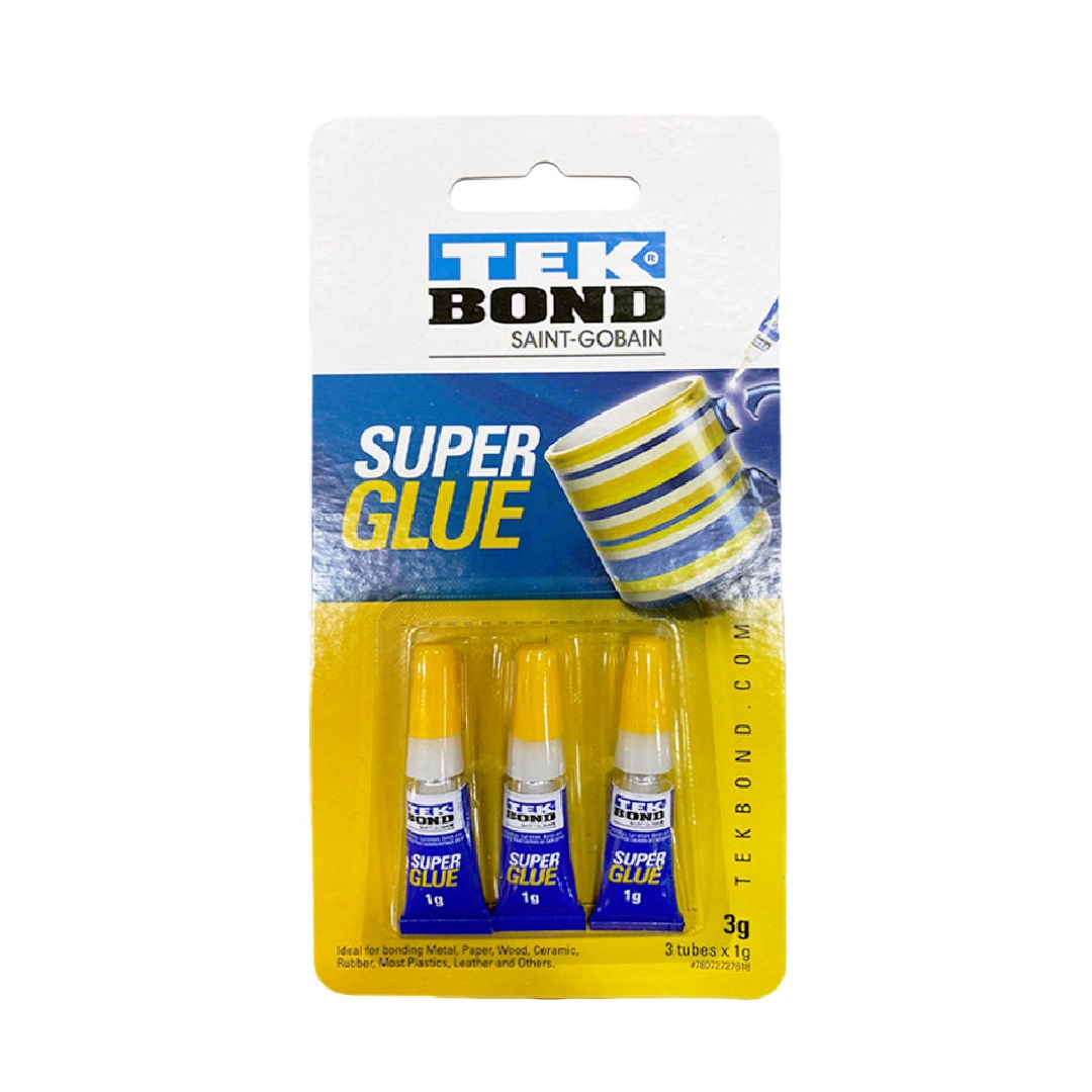 TEKBOND MULTI-PURPOSE Super Glue 3 X 1g